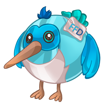 Логотип Flutter For Dev